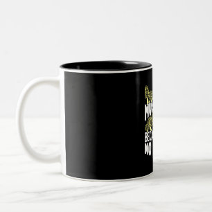 I Hunt Mushrooms Two-Tone Coffee Mug