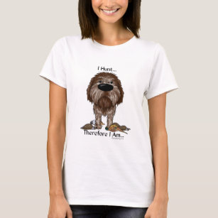 I Hunt Therefore I Am Wirehaired Pointing Griffon T-Shirt