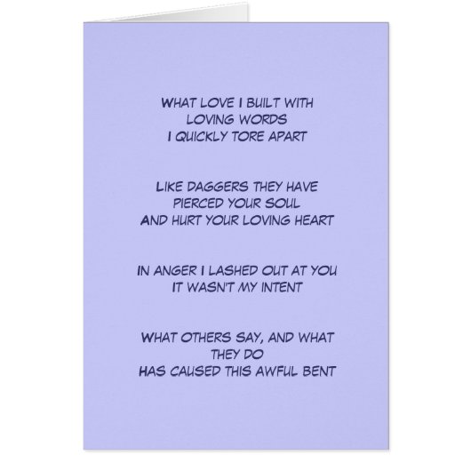 I hurt your heart cards (Front)