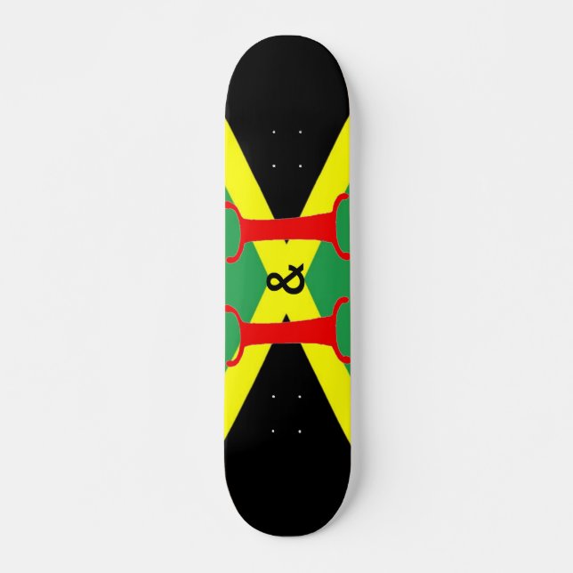 I & I Jamaican Skateboard Deck (Front)