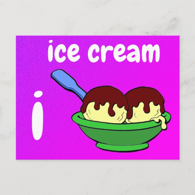i - ice cream flash card (Front)
