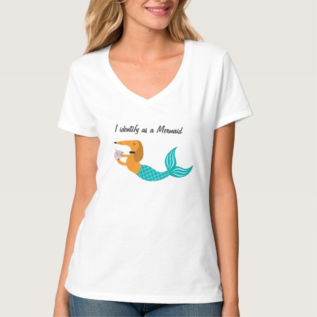 I  identify as a Mermaid Dachshund Shirt (Front)