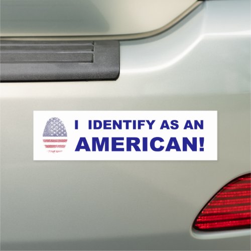 I Identify As An American Car Magnet