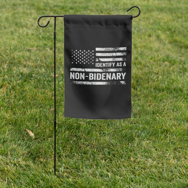 I Identify As Non Bidenary Funny American Flag (In SItu)