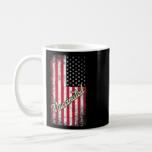 I Identify As Vaccinated Patriotic American Flag 4 Coffee Mug