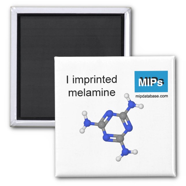 I imprinted melamine magnet ball and stick (Front)