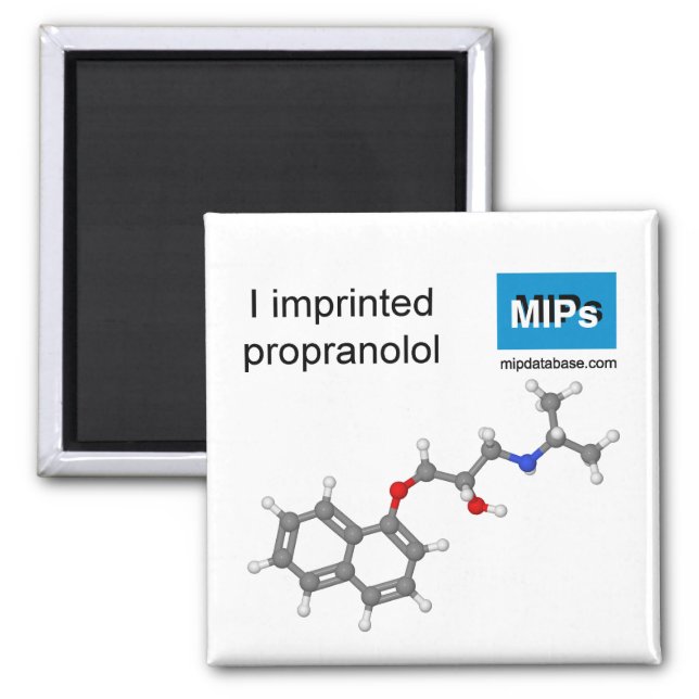 I imprinted propranolol magnet (Front)