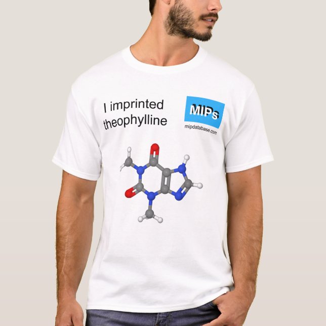 I imprinted theophylline T-shirt ball and stick (Front)