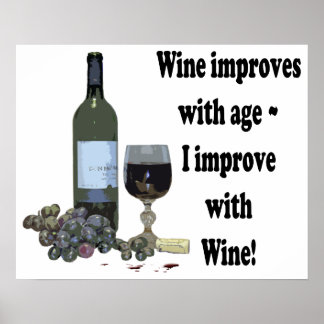 Funny Wine Posters | Zazzle