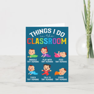 I In Things Classroom Daycare Teacher Infant Card