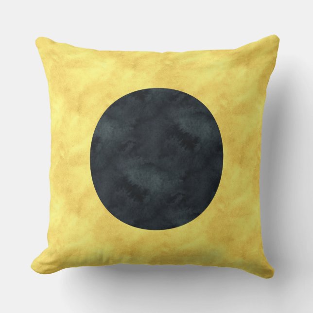 I India Watercolor Nautical Signal Maritime Flag Throw Pillow (Front)