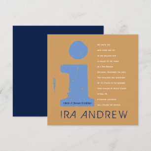 I Initial Collection Bar Bat Mitzvah Invitation
