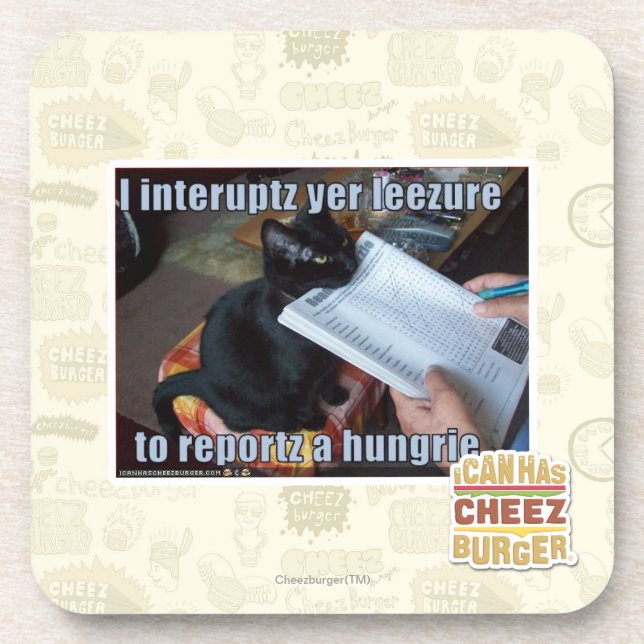 I interupt yer Leezure Beverage Coaster (Front)