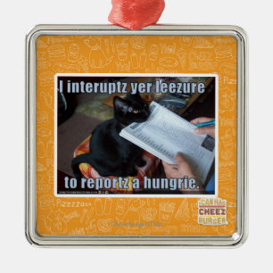 I interupt yer Leezure Metal Ornament