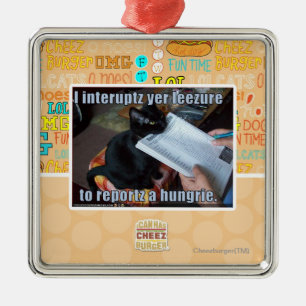 I interupt yer Leezure Metal Ornament