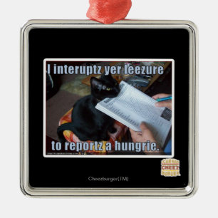 I interupt yer Leezure Metal Ornament