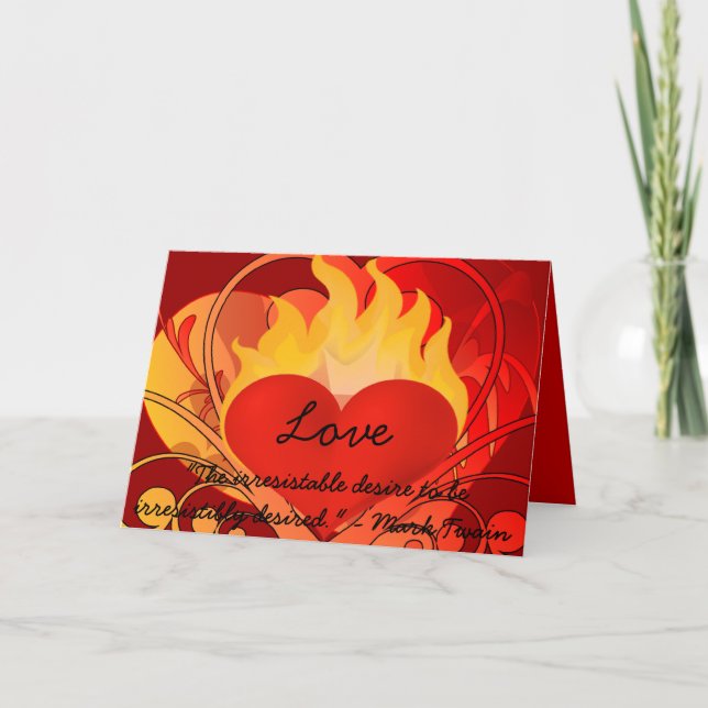 I Irresistibly Desire You - Holiday Card (Front)