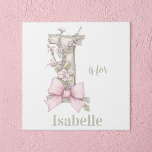 I is for Custom Name Whimsical Letter Art