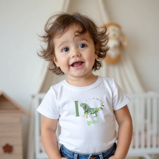 I is for Iguana: Adorable Alphabet Learning Tshirt (Creator Uploaded)