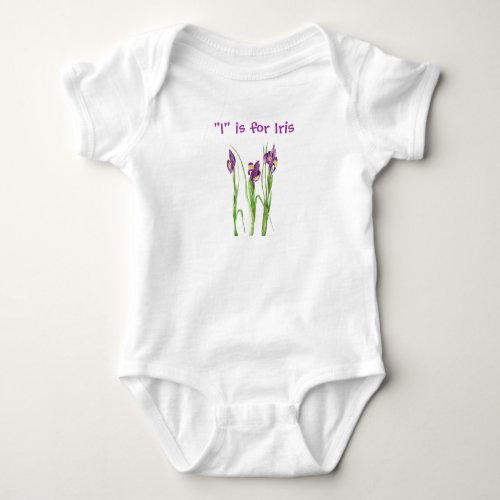 I is for Iris Baby Bodysuit