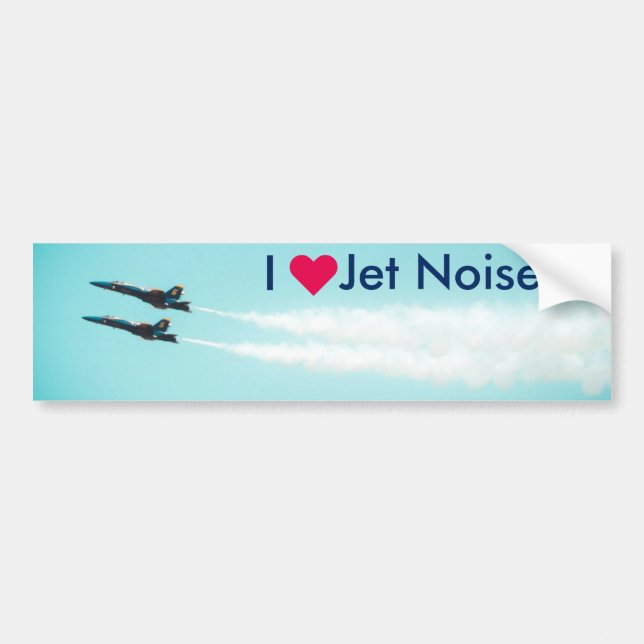 I ♥ Jet Noise - Blue Angels Bumper Sticker (Front)