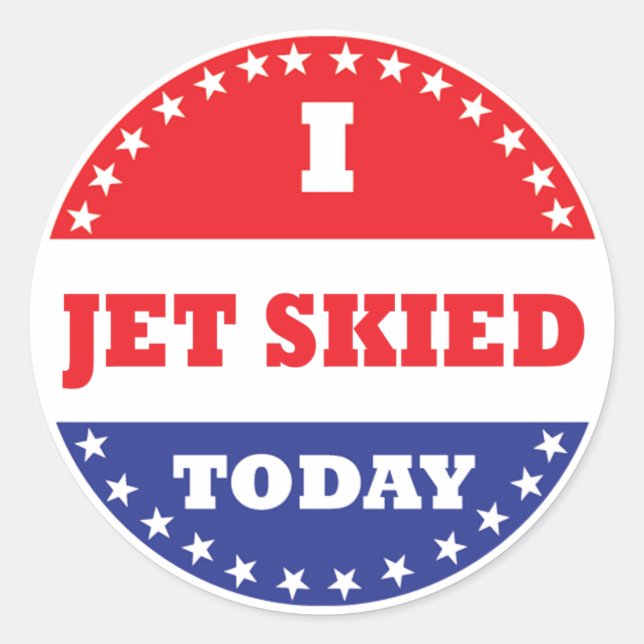 I Jet Skied Today Classic Round Sticker (Front)
