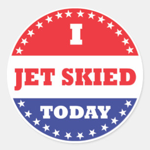 I Jet Skied Today Classic Round Sticker