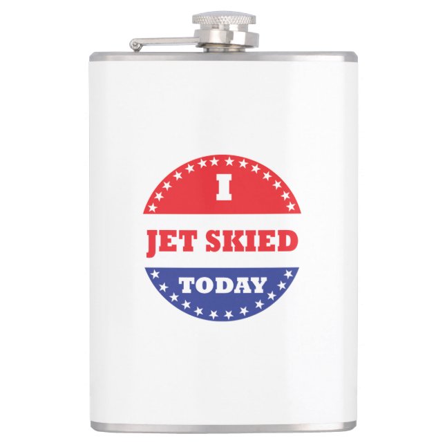 I Jet Skied Today Flask (Front)