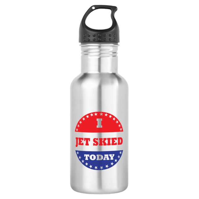 I Jet Skied Today Stainless Steel Water Bottle (Front)