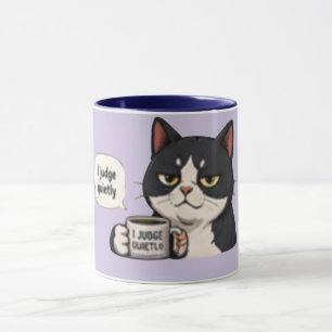 I Judge Quietly – Funny Sarcastic Mug