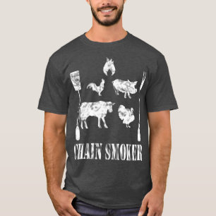 I Just Cant Quit Smoking Chain Smoker BBQ Meat T-Shirt