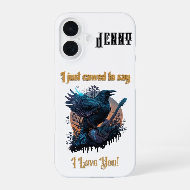 I Just Cawed... Customizable Iphone Case (Back)