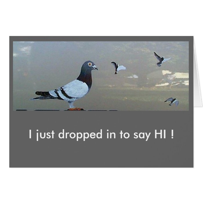 I just dropped in to say HI  Greeting Card