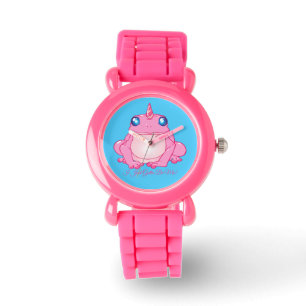 I Just Gotta Be Me - Cute Pink Unicorn Frog Watch