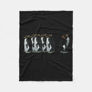I Just Gotta Be Me Penguin - Rockhopper Penguins Fleece Blanket