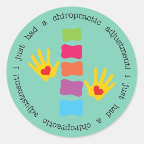 I Just Had a Chiropractic Adjustment Kids Stickers