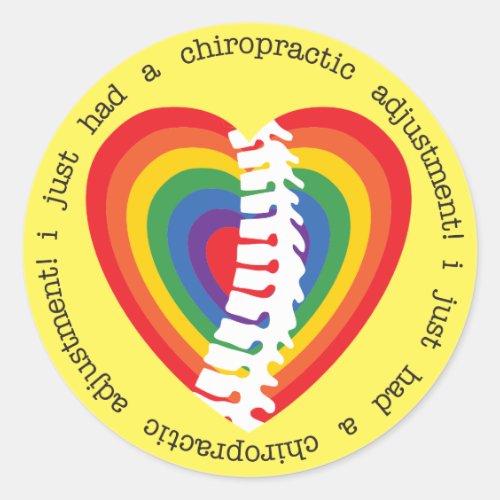 I Just Had a Chiropractic Adjustment Kids Stickers