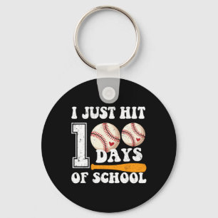 I Just Hit 100 Days Of School Bysebyll 100th Day B Keychain
