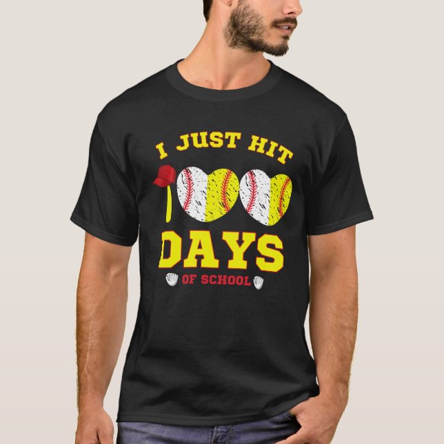 I Just Hit 100 Days of School solfball   T-Shirt (Front)