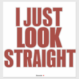 I Just Look Straight LGBT Gay Lesbian Pride Month Sticker