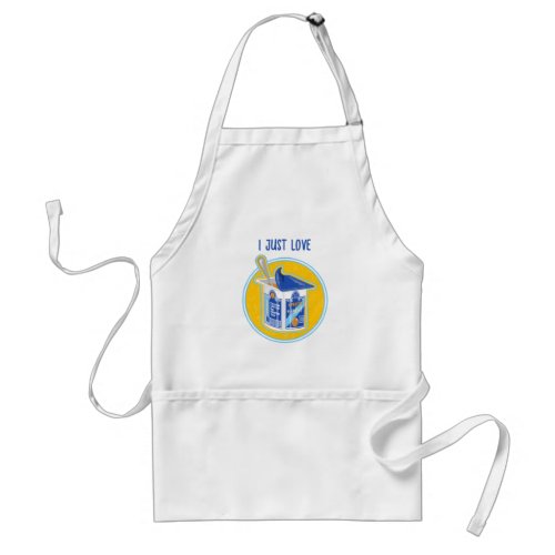 I just love apricot yogurt adult apron