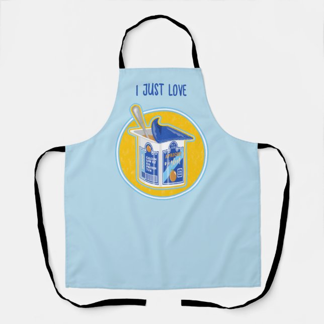 I just love apricot yogurt apron (Front)