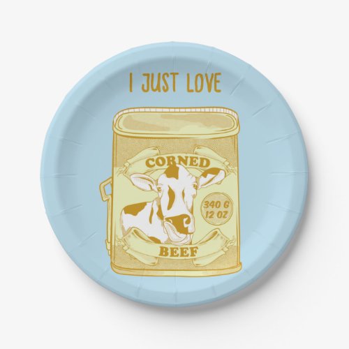 I just love corned beef paper plates