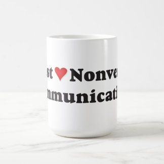 I just love nonverbal communication! coffee mug