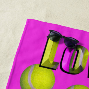 I Just Love Tennis, Beach Towel