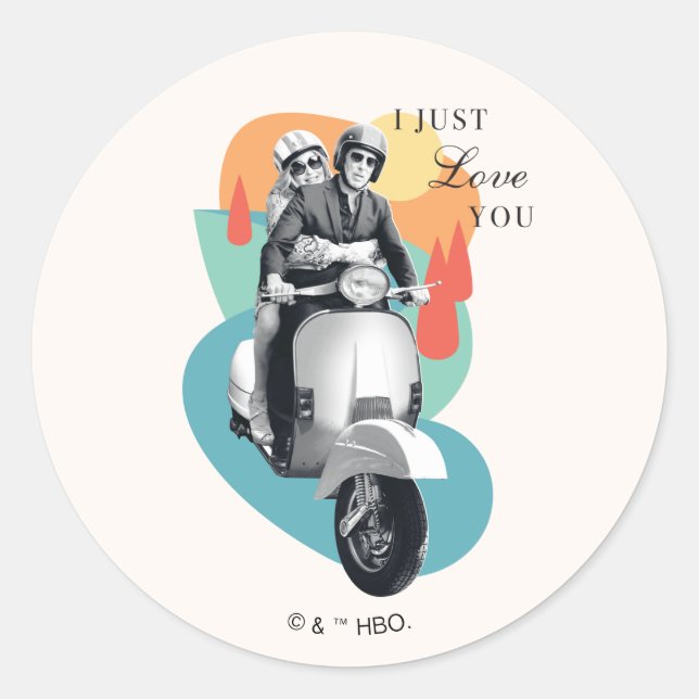 "I Just Love You" Tanya & Greg - The White Lotus Classic Round Sticker (Front)
