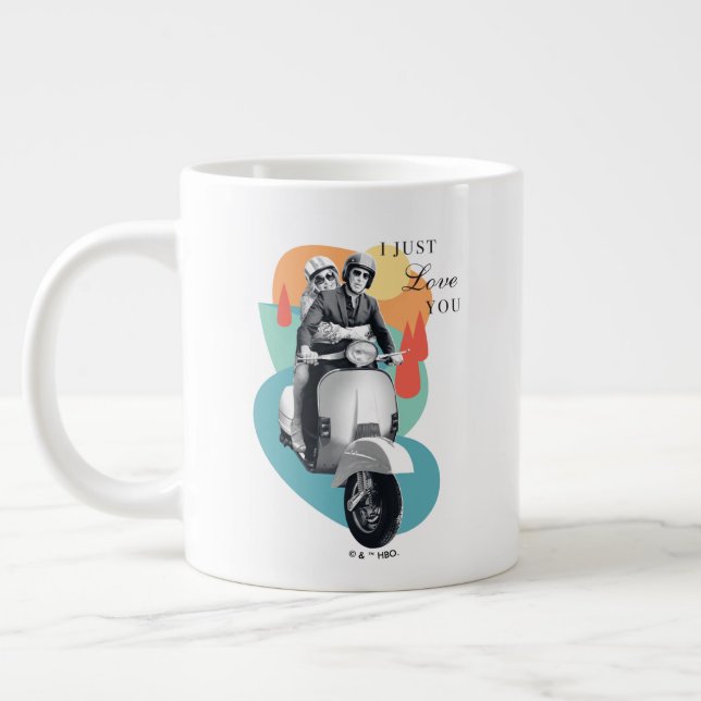 "I Just Love You" Tanya & Greg - The White Lotus Giant Coffee Mug (Left)