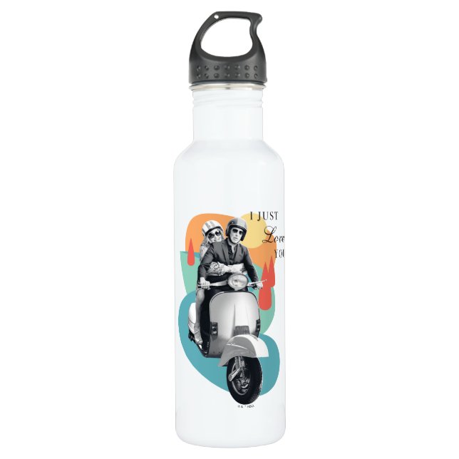 "I Just Love You" Tanya & Greg - The White Lotus Stainless Steel Water Bottle (Front)