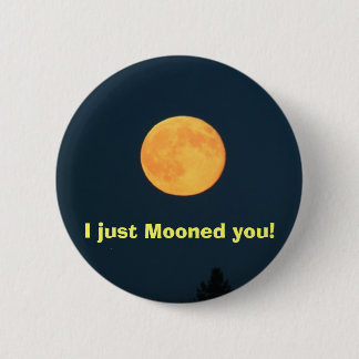 I just Mooned you! Pinback Button