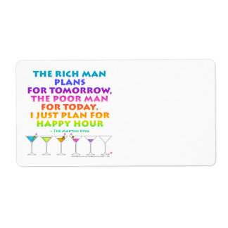 I JUST PLAN FOR HAPPY HOUR LABELS
